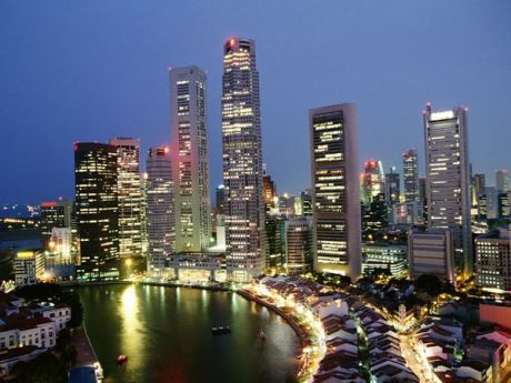 Singapore City in Night